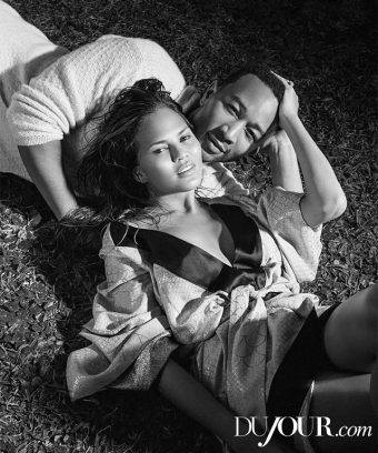 Chrissy Teigen and John Legend Dujour magazine