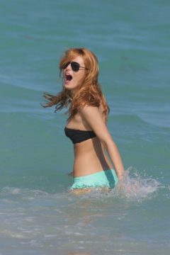 Bella Thorne celeb nip slip